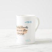 "Die besten Herz-… "Knochen-China-Tasse Porzellantasse (Vorderseite Rechts)