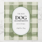 Die besten Hundegroßeltern der Welt haben gekämpft Weinetikett (Einzelnes Label)