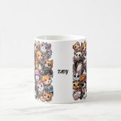 Die besten Katzenausdrücke der Welt personalisiere Kaffeetasse (Mittel)