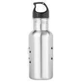 Die besten Katzenprints der Welt - Foto-Paw-Prints Edelstahlflasche (Rückseite)