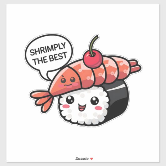 Die besten kawaii-Sushi Aufkleber (Blatt)