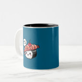Die besten kawaii-Sushi Zweifarbige Tasse (Vorderseite Links)