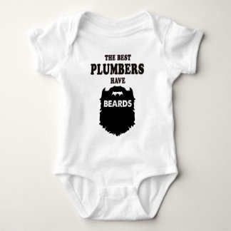 die besten Klempner haben Bart Pipe Geschenk Männe Baby Strampler