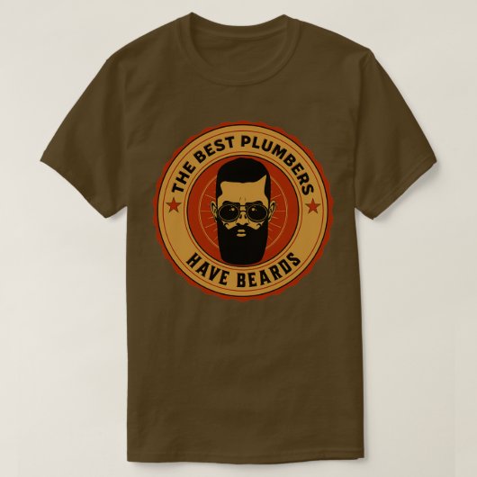 Die besten Klempner haben Beards T-Shirt (Design vorne)