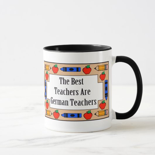 Die besten Lehrer sind deutsche Lehrer Tasse (Rechts)