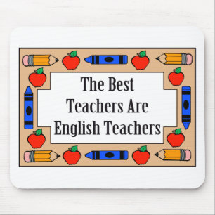 Die besten Lehrer sind Englischlehrer Mousepad