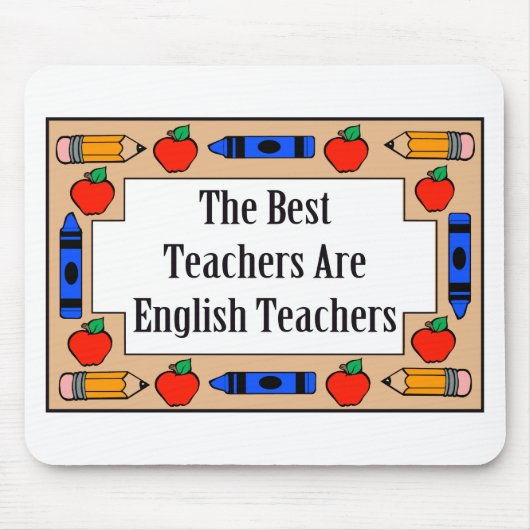 Die besten Lehrer sind Englischlehrer Mousepad (Vorne)