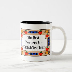 Die besten Lehrer sind Englischlehrer Zweifarbige Tasse