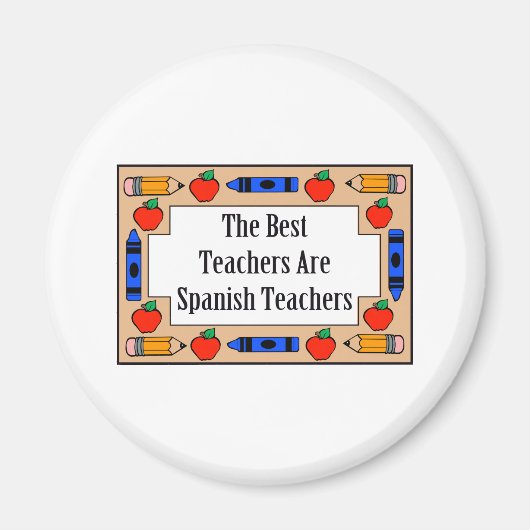 Die besten Lehrer sind Spanischlehrer Magnet (Vorne)
