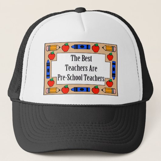 Die besten Lehrer sind Vorschule-Lehrer Truckerkappe (Vorderseite)