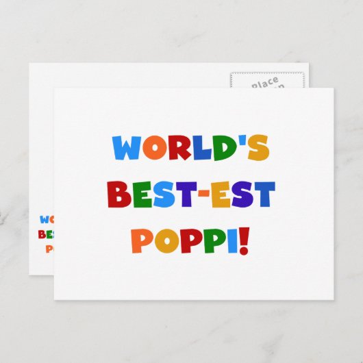Die besten leuchtenden Farben der Welt für Poppi Postkarte (Vorne/Hinten)