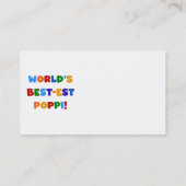 Die besten leuchtenden Farben der Welt für Poppi Visitenkarte (Rückseite)