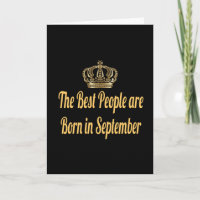 Die besten Leute sind im September Geboren