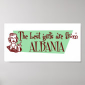 Die besten Mädchen kommen aus Albanien Poster (Vorne)