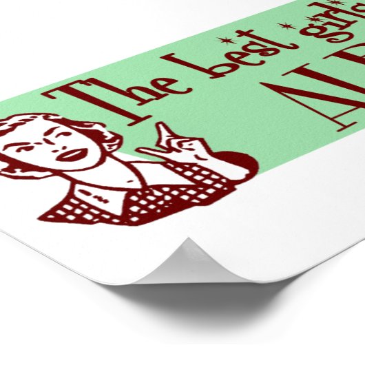 Die besten Mädchen kommen aus Albanien Poster (Ecke)