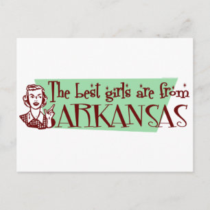 Die besten Mädchen kommen aus Arkansas Postkarte