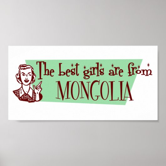 Die besten Mädchen kommen aus der Mongolei Poster (Vorne)