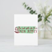 Die besten Mädchen kommen aus New Jersey Postkarte (Stehend Vorderseite)