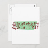Die besten Mädchen kommen aus New Jersey Postkarte (Vorne/Hinten)