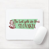 Die besten Mädchen sind aus der Slowakei Mousepad (Mit Mouse)