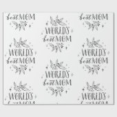 Die besten Mama-Mütter der schwarzen Welt Geschenkpapier (Flach)