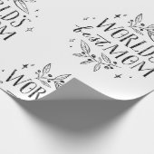 Die besten Mama-Mütter der schwarzen Welt Geschenkpapier (Ecke)