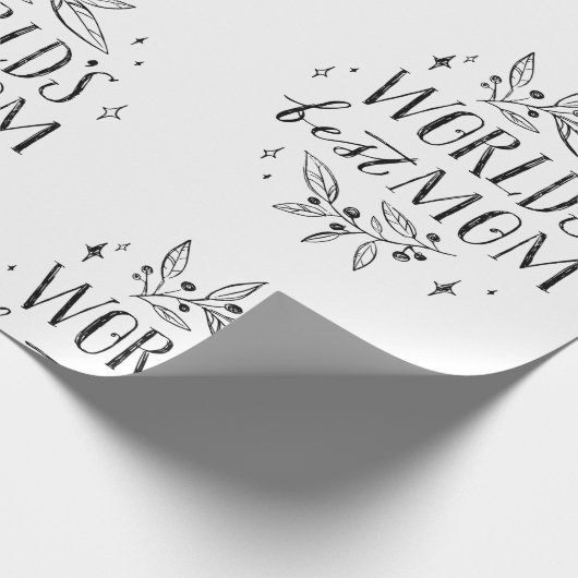 Die besten Mama-Mütter der schwarzen Welt Geschenkpapier (Ecke)