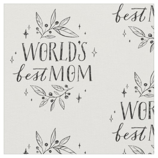 Die besten Mama-Mütter der schwarzen Welt Stoff (Nahaufnahme)
