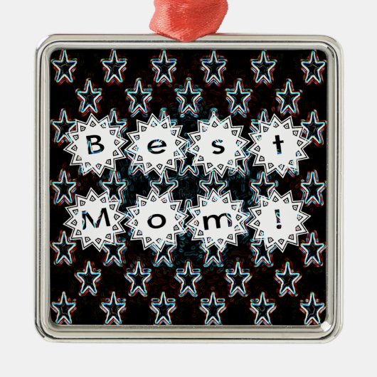 Die besten Mamas im Neon Ornament Aus Metall (Vorne)