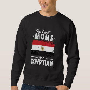 Die besten Mamas sind ägyptische Muttertagsflagge Sweatshirt