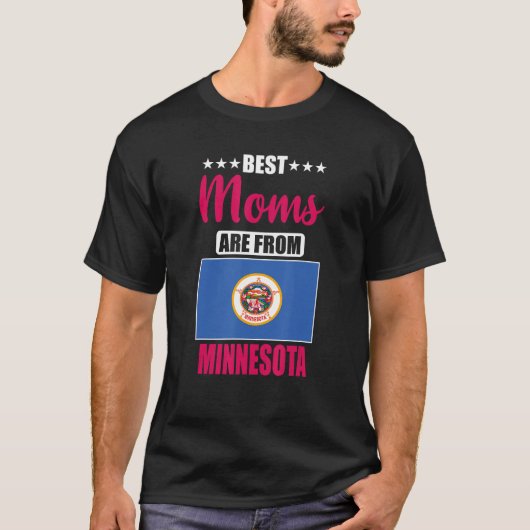 Die besten Mamas sind aus Minnesota T-Shirt (Vorderseite)