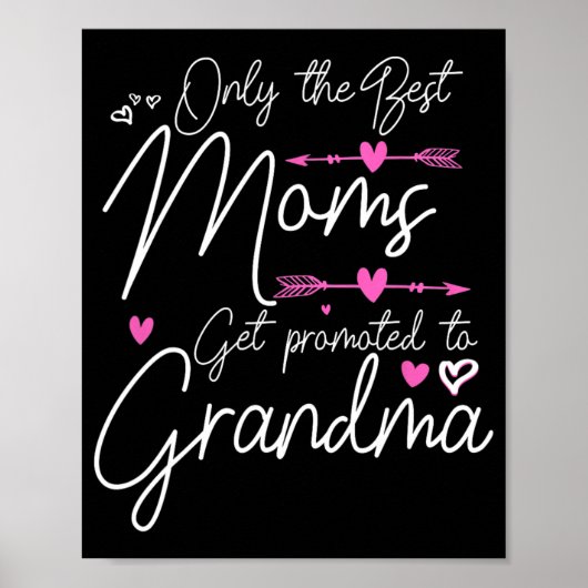 Die besten Mamas werden für Großgroßmutter Niedlic Poster (Vorne)