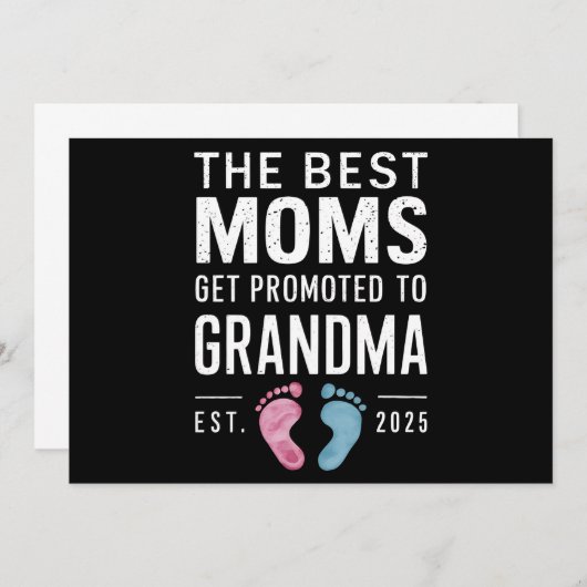 Die besten Mamas werden für Oma Est 2025 beworben Ankündigung (Vorne/Hinten)