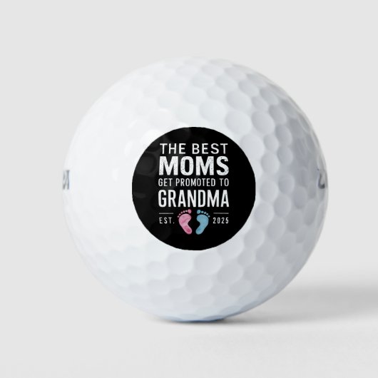 Die besten Mamas werden für Oma Est 2025 beworben Golfball (Vorderseite)