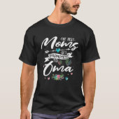 Die besten Mamas werden für Oma Funny Floral Mama T-Shirt (Vorderseite)