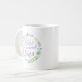 Die besten Mamas werden nach Nana beworben Kaffeetasse (Vorderseite Links)