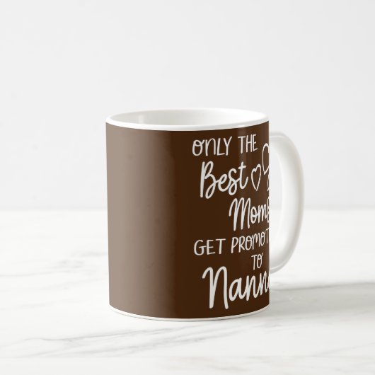 Die besten Mamas werden zu Nanna für besondere Kaffeetasse (VorderseiteRechts)