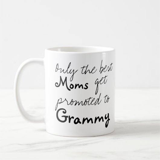 Die besten Mamas werden zur Grammy Coffee Cup Tass Kaffeetasse (Links)