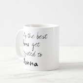 Die besten Mamas werden zur Nonna Coffee Cup Tasse (Vorderseite Links)