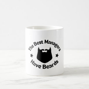 Die besten Manager haben Bezeichnungen Kaffeetasse
