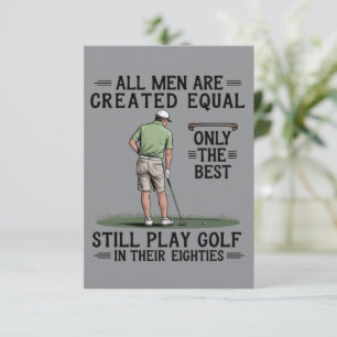 Die besten Männer spielen Golf Eighties Lustiger G Einladung