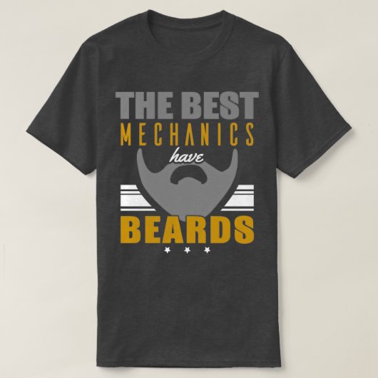 die besten Mechaniker haben Bärte T-Shirt (Design vorne)