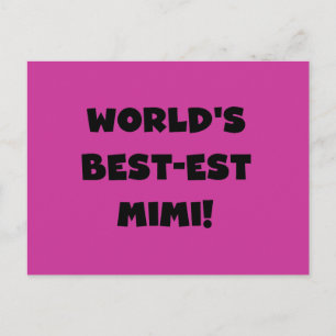 Die besten Mimi-Black-Text-T - Shirt und Geschenke Postkarte