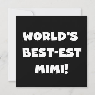 Die besten Mimi-White-Text-T - Shirt der Welt gebe