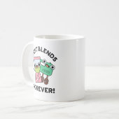 Die besten Mischungen für immer Funny BESTE FREUND Kaffeetasse (Vorderseite Links)
