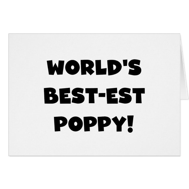 Die besten Mohngeschenke der Black Text World (Vorderseite (Horizontal))
