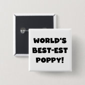 Die besten Mohngeschenke der Black Text World Button (Vorne & Hinten)