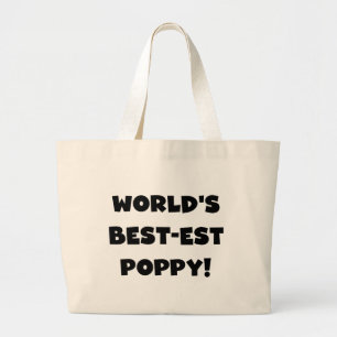 Die besten Mohngeschenke der Black Text World Jumbo Stoffbeutel