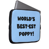 Die besten Mohngeschenke der Black Text World Laptopschutzhülle (Vorne Rechts)