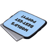 Die besten Mohngeschenke der Black Text World Laptopschutzhülle (Vorne Knopf)